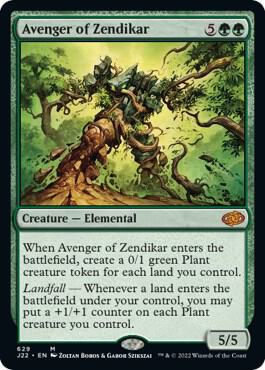 Avenger of Zendikar card from Jumpstart 2022