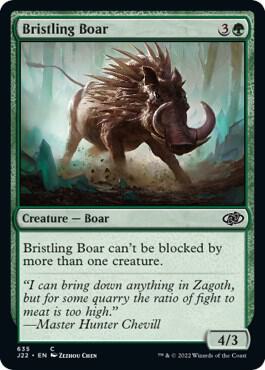 Bristling Boar card from Jumpstart 2022