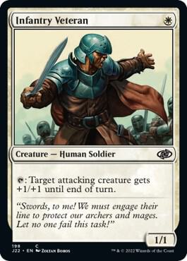 Infantry Veteran card from Jumpstart 2022
