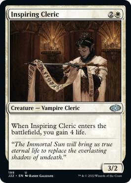 Inspiring Cleric card from Jumpstart 2022