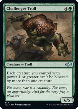Challenger Troll card from Jumpstart 2022