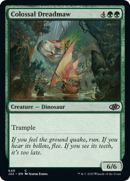 Colossal Dreadmaw card from Jumpstart 2022