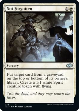 Not Forgotten card from Jumpstart 2022