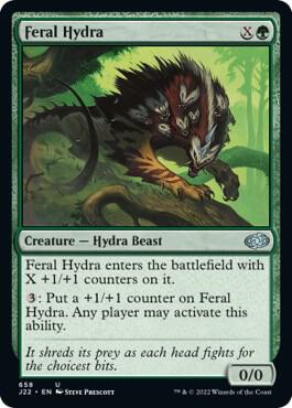Feral Hydra card from Jumpstart 2022