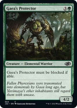 Gaea's Protector card from Jumpstart 2022