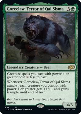 Goreclaw, Terror of Qal Sisma card from Jumpstart 2022
