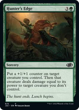 Hunter's Edge card from Jumpstart 2022