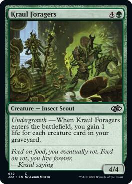 Kraul Foragers card from Jumpstart 2022