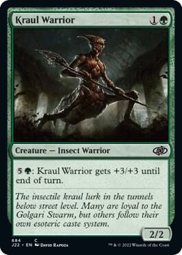 Kraul Warrior card from Jumpstart 2022
