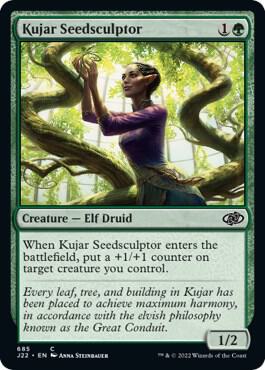 Kujar Seedsculptor card from Jumpstart 2022