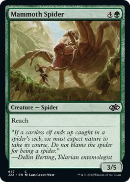 Mammoth Spider card from Jumpstart 2022