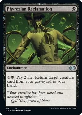 Phyrexian Reclamation card from Jumpstart 2022