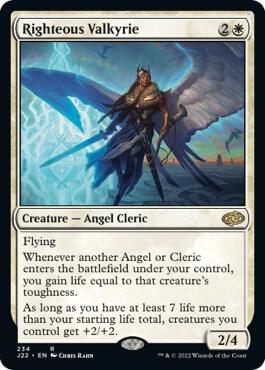Righteous Valkyrie card from Jumpstart 2022