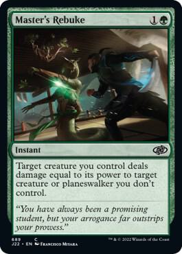 Master's Rebuke card from Jumpstart 2022