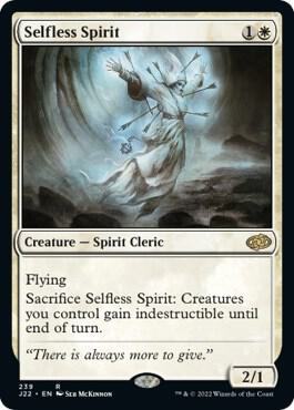 Selfless Spirit card from Jumpstart 2022