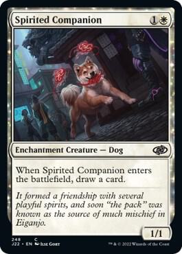Spirited Companion card from Jumpstart 2022