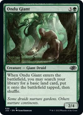 Ondu Giant card from Jumpstart 2022