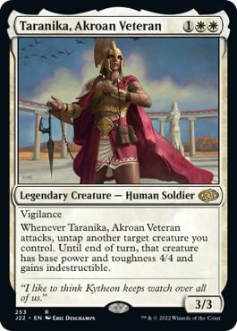 Taranika, Akroan Veteran card from Jumpstart 2022