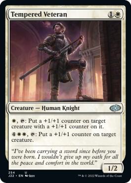Tempered Veteran card from Jumpstart 2022