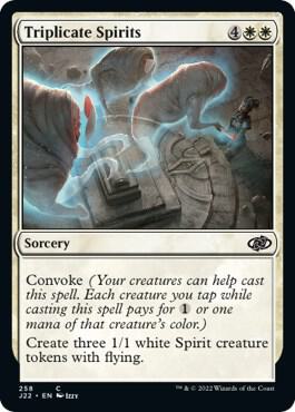 Triplicate Spirits card from Jumpstart 2022