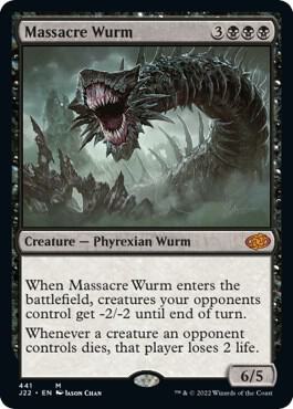 Massacre Wurm card from Jumpstart 2022
