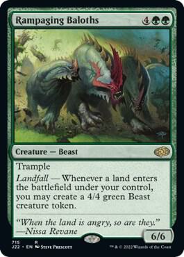 Rampaging Baloths card from Jumpstart 2022