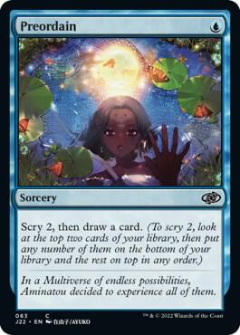 Preordain card from Jumpstart 2022