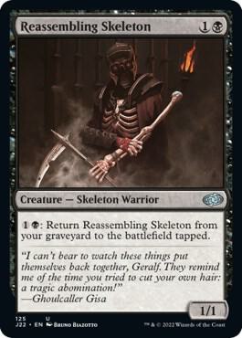 Reassembling Skeleton card from Jumpstart 2022