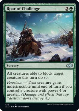 Roar of Challenge card from Jumpstart 2022