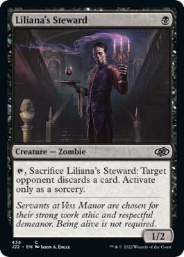 Liliana's Steward card from Jumpstart 2022