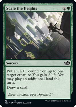 Scale the Heights card from Jumpstart 2022