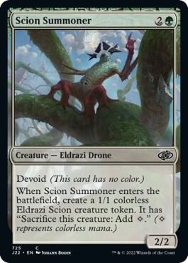 Scion Summoner card from Jumpstart 2022