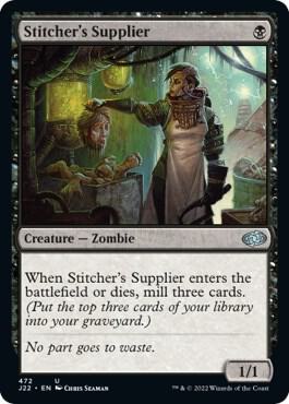 Stitcher's Supplier (472) card from Jumpstart 2022