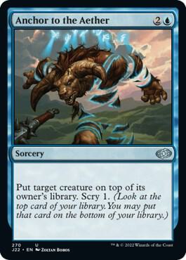 Anchor to the Aether card from Jumpstart 2022