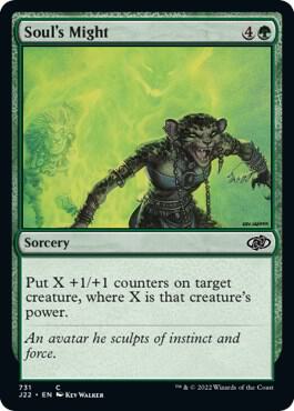 Soul's Might card from Jumpstart 2022