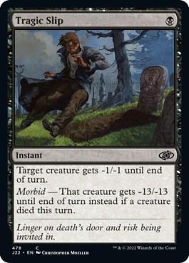 Tragic Slip (478) card from Jumpstart 2022