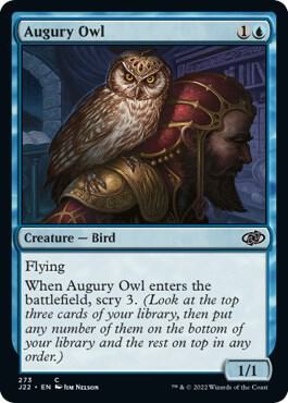 Augury Owl card from Jumpstart 2022