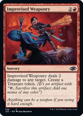 Improvised Weaponry card from Jumpstart 2022