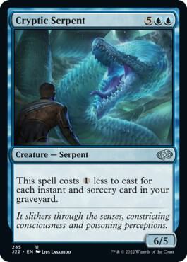 Cryptic Serpent card from Jumpstart 2022