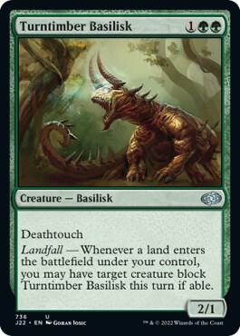 Turntimber Basilisk card from Jumpstart 2022