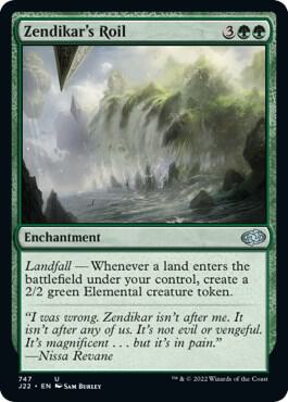 Zendikar's Roil card from Jumpstart 2022