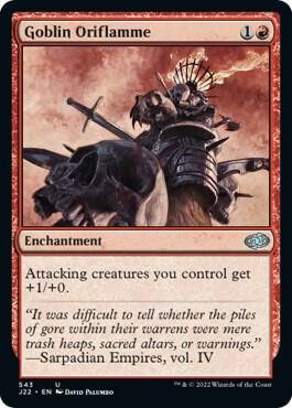 Goblin Oriflamme card from Jumpstart 2022