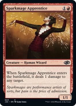 Sparkmage Apprentice card from Jumpstart 2022