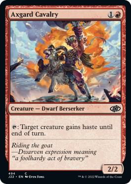 Axgard Cavalry card from Jumpstart 2022