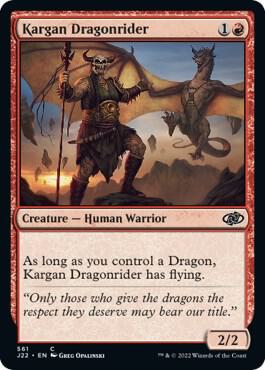 Kargan Dragonrider card from Jumpstart 2022