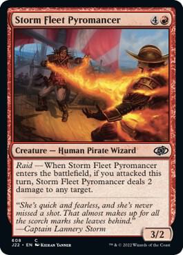 Storm Fleet Pyromancer card from Jumpstart 2022