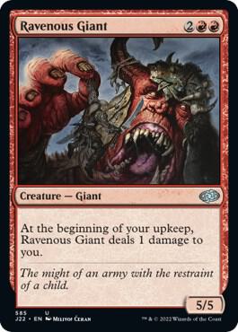 Ravenous Giant card from Jumpstart 2022