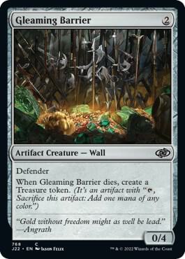 Gleaming Barrier card from Jumpstart 2022
