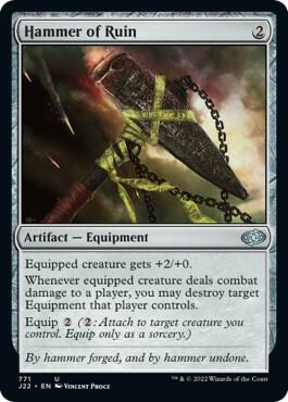 Hammer of Ruin card from Jumpstart 2022