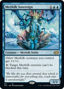 Merfolk Sovereign card from Jumpstart 2022